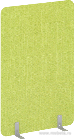 Перегородка напольная на металлических опорах на фетровых подпятниках