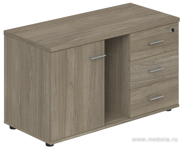 Тумба опорная (мобильная) правая