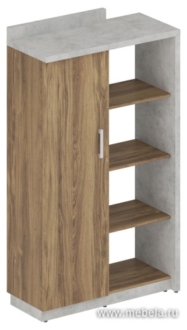 Офисный шкаф полуоткрытый, левый