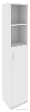 Офисный шкаф узкий полуоткрытый, Л/Пр.