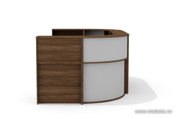 Стойка ресепшн, угловая с опорами