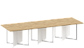 Стол переговорный на металлокаркасе (3 модуля)