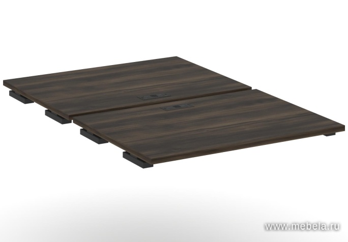 Двойной стол приставка к опорным тумбам/шкафам