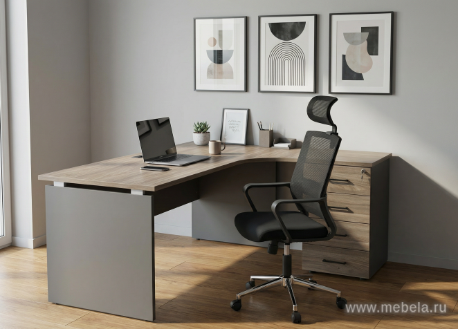 Рабочая станция двухсторонняя на П-образных опорах 40х40