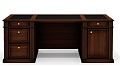 Стол руководителя двухтумбовый, без центрального лотка