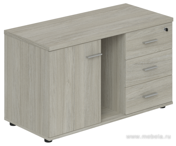 Тумба опорная (мобильная) правая