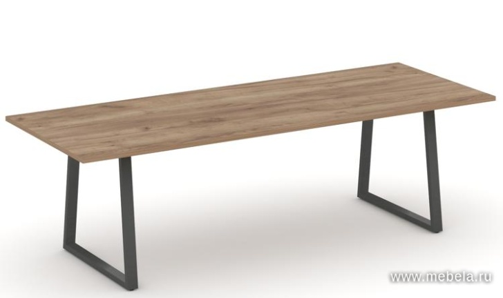 Стол переговорный на металлокаркасе