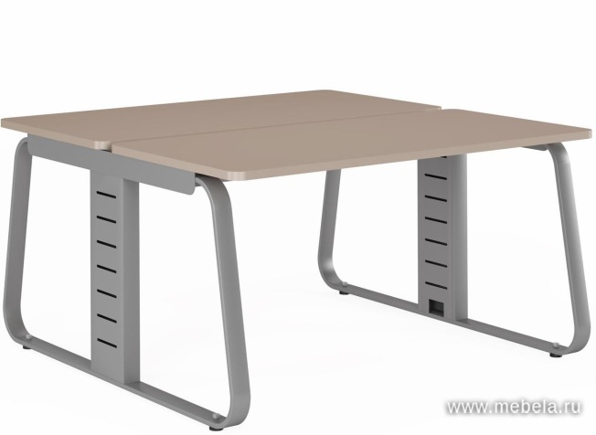 Двойной Стол прямой (углы прямые)