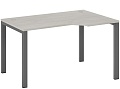 Стол эргономичный правый на металлоопорах