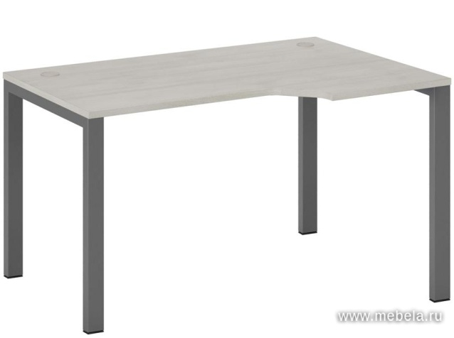 Стол эргономичный правый на металлоопорах