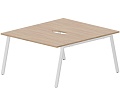 Составной Стол на 2 рабочих места (2 эргономичных выреза)