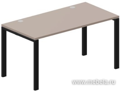 Стол письменный (2 громмета) на П-образном металлокаркасе Strike