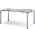 Стол на металлокаркасе письменный эргономичный (левый)