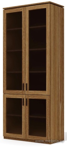 Офисный шкаф комбинированный со стеклом