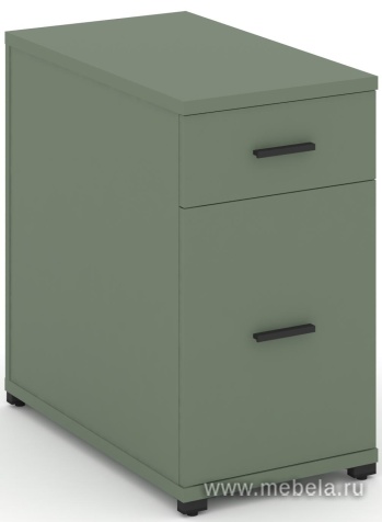 Тумба опорная/приставная 1 ящик + 1 распашной фасад.