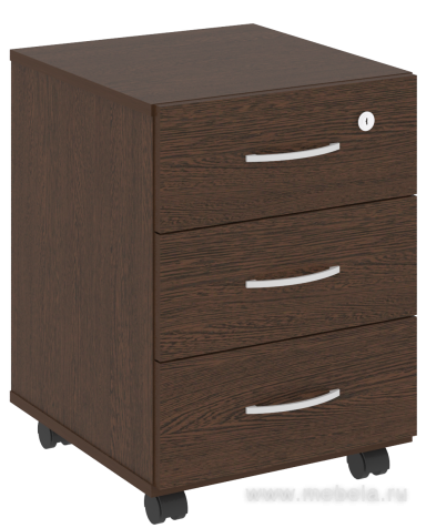 Тумба подкатная (3 ящика, с замком)