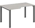 Стол эргономичный левый на металлоопорах