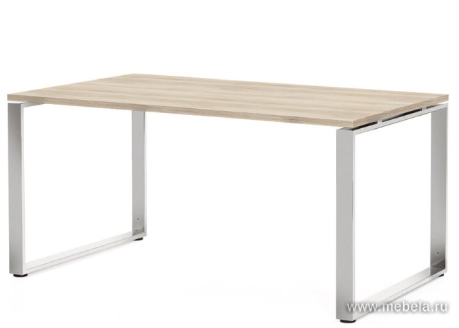 Стол руководителя (хромированные опоры)