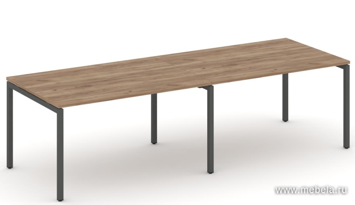 Стол переговорный на П-образных опорах 40х40