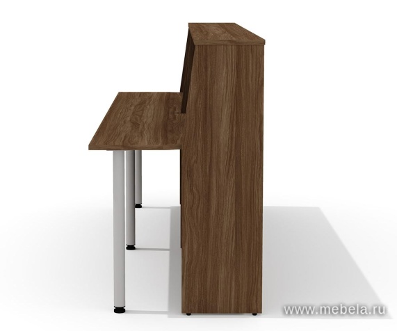 Стойка ресепшн, прямая с опорами