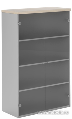 Офисный шкаф состеклянными дверями