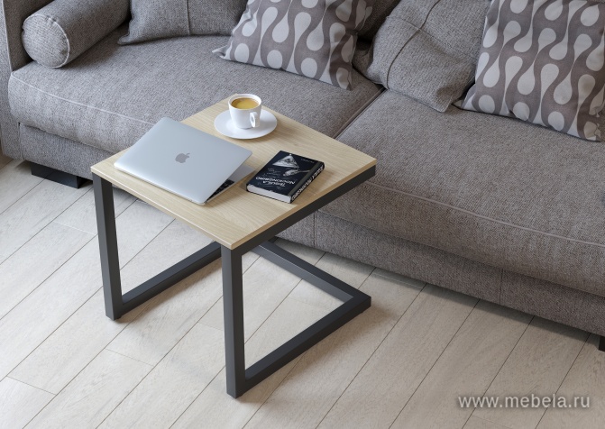 Стол компьютерный на металлокаркасе с тумбой