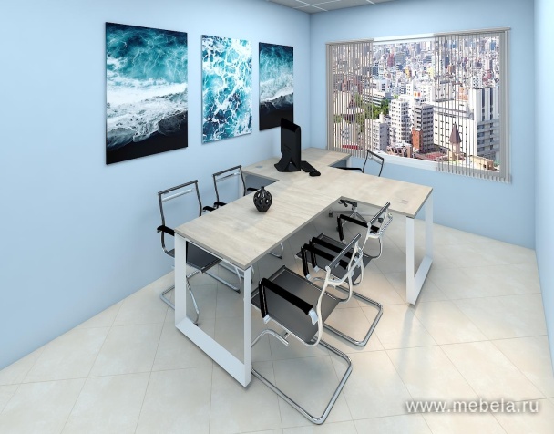 Офисный шкаф средний узкий белое стекло в раме (лев/прав) 