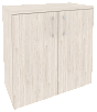 Офисный шкаф низкий широкий (2 низких фасада ЛДСП)