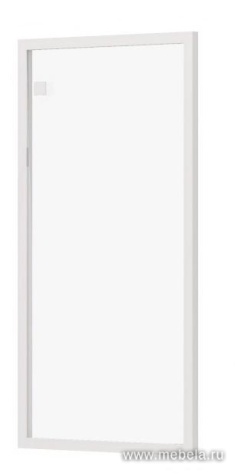 Дверь стеклянная прозрачная в алюминиевой раме