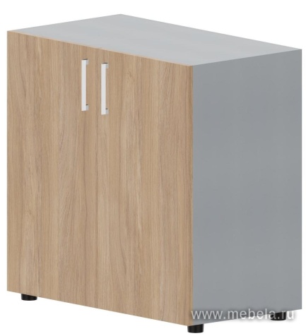 Офисный шкаф для документов (1 полка, ручки - хром)