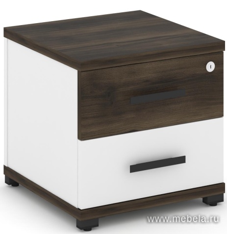 Тумба приставная 2 ящика.