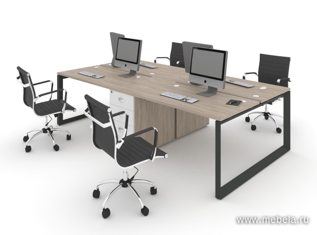 Офисный шкаф высокий широкий (2 средних фасада ЛДСП)