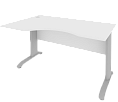 Стол эргономичный на металлокаркасе (левый)