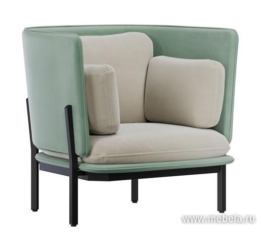 Диван одноместный с низкой спинкой 