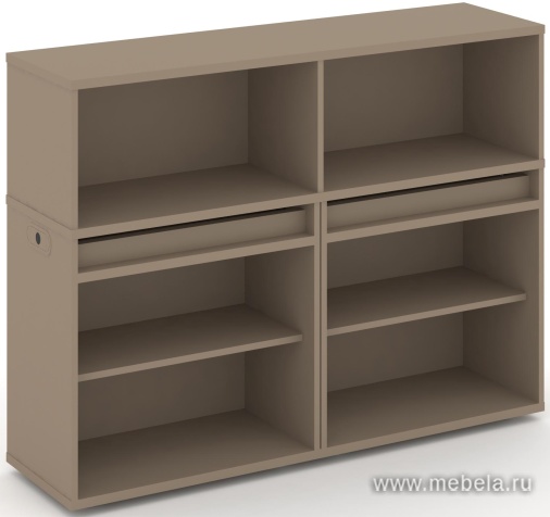 Тумба опорная двойная с низкой надставкой