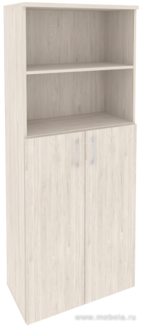 Офисный шкаф высокий широкий (2 средних фасада ЛДСП)