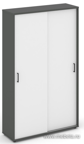 Офисный шкаф-купе с полками, задняя стенка ЛДСП