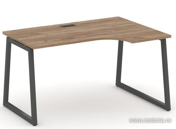 Стол рабочий эргономичный на T1-образных опорах 40х40 (Левый/Правый)
