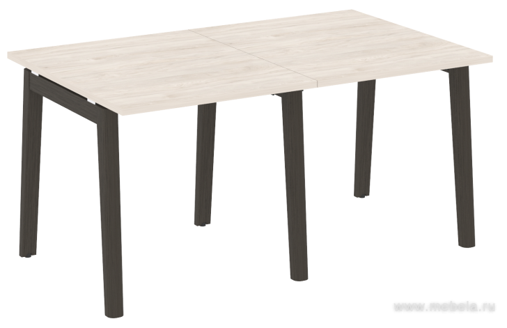 Стол переговорный, опоры - массив дерева