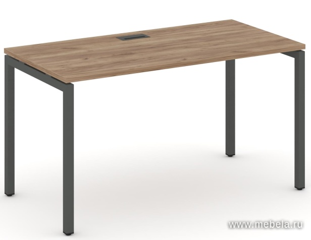 Стол письменный на металлокаркасе на П-образных опорах 40х40