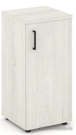 Офисный шкаф низкий узкий левый / правый (1 низкий фасад, задняя стенка ЛДСП)