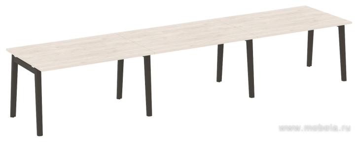 Стол переговорный, опоры - массив дерева