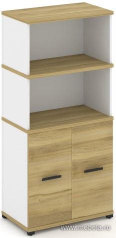 Распашной Офисный шкаф опорный/приставной с надставкой высокой