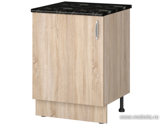 Шкаф кухонный напольный 80 см, со столешницей и дверьми