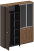 Офисный шкаф комбинированный (для одежды + со стеклом)