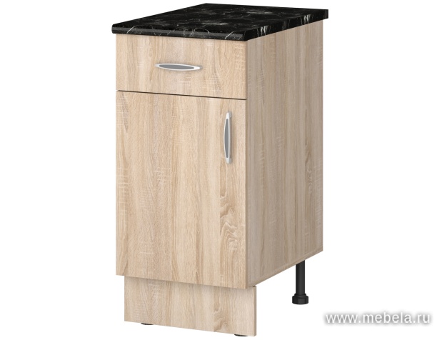 Шкаф кухонный напольный 80 см, со столешницей и дверьми