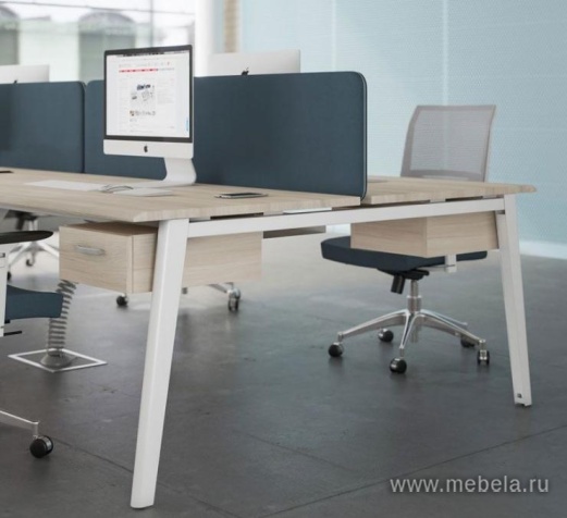 Стол на металлокаркасе МТ 2 скоса