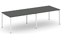 Стол переговорный на П-образных опорах 40х40