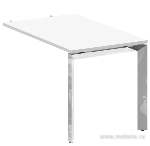 Брифинг-приставка к столу на П-образном металлокаркасе