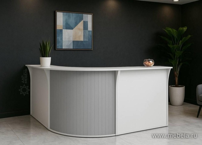 Стойка ресепшн угловая ХДФ (без полки)